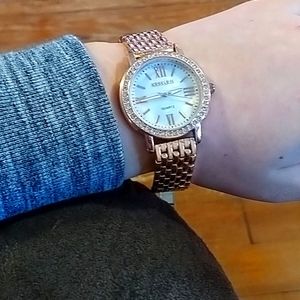 Rose gold watch